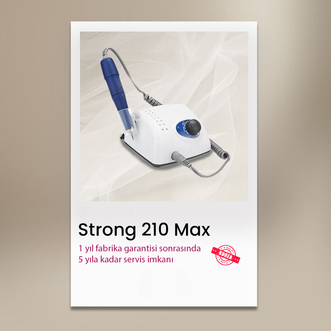 Strong 210 Max 35000 RPM Freze Tırnak Törpü Makinesi - Görsel 2