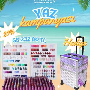 Shelby Cip Valiz Set 300 Kalıcı Oje+Katalog+Cip Valiz
