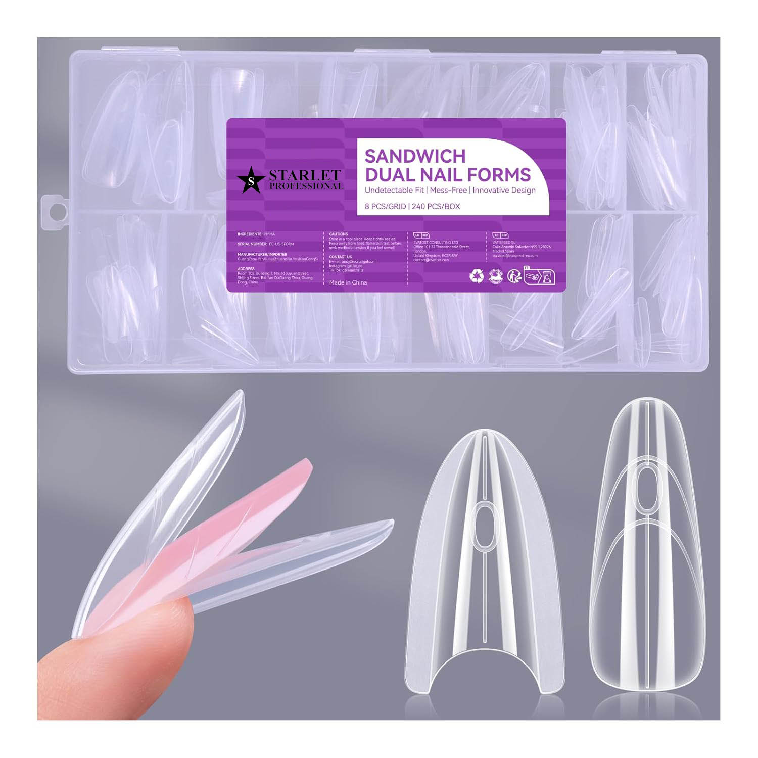 Sandwich Oval Almond Dual Form Sandviç İkili Form