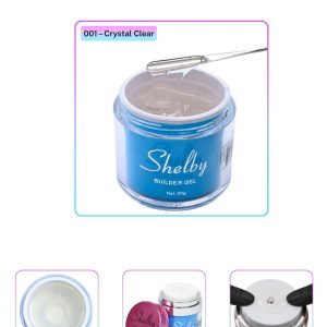 Shelby Pompalı Jel 50 gr No 001 Şeffaf Shelby Builder Gel