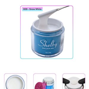 Shelby Pompalı Jel 50 gr No 009 Simli Shelby Builder Gel